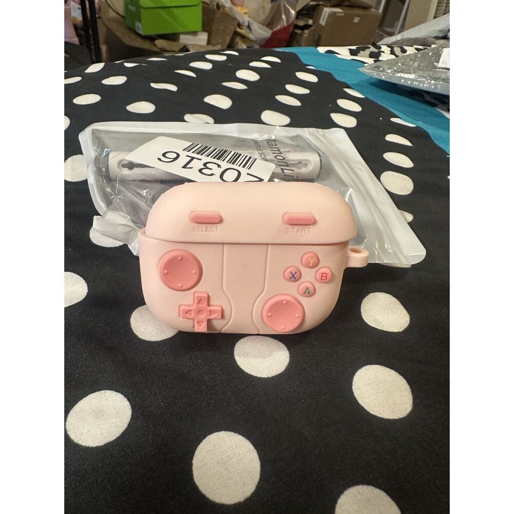 Pink DamonLight Game Case for AirPods Pro 3 2025 Silicone Cover Cleaning Pen Key